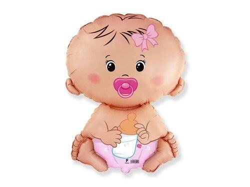 BALON FOLIOWY DZIDZIUŚ DZIEWCZYNKA 901752 62CM 