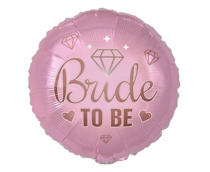 Balon foliowy okrągły Bride to be różowy