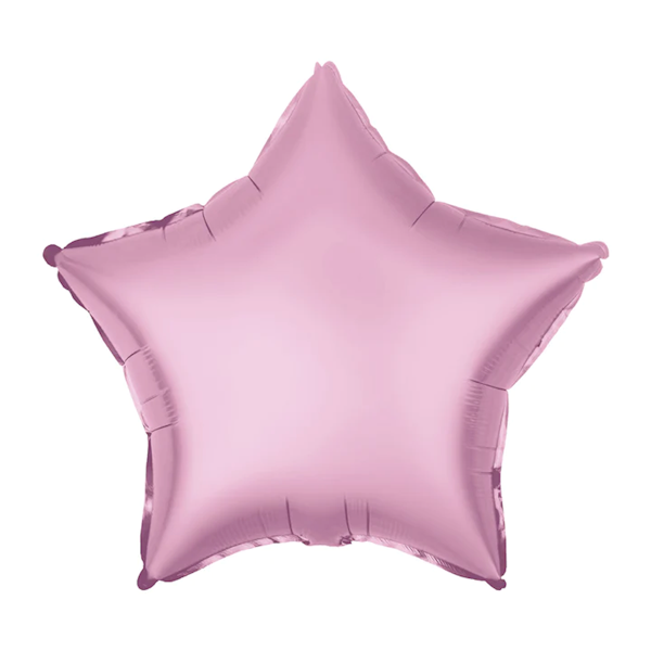 Balon foliowy gwiazdka różowa matowa 45cm 460463