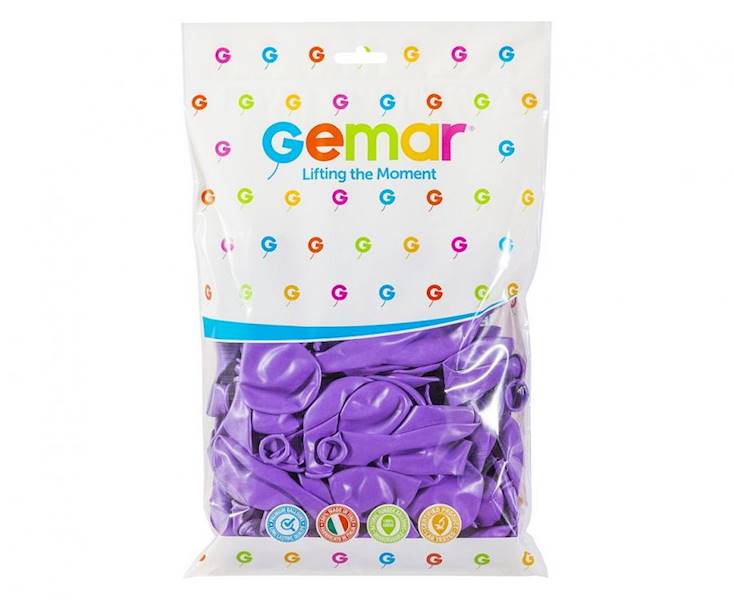 Balony Gemar 12" G110 049 pastelowe lawendowe 30cm 100szt