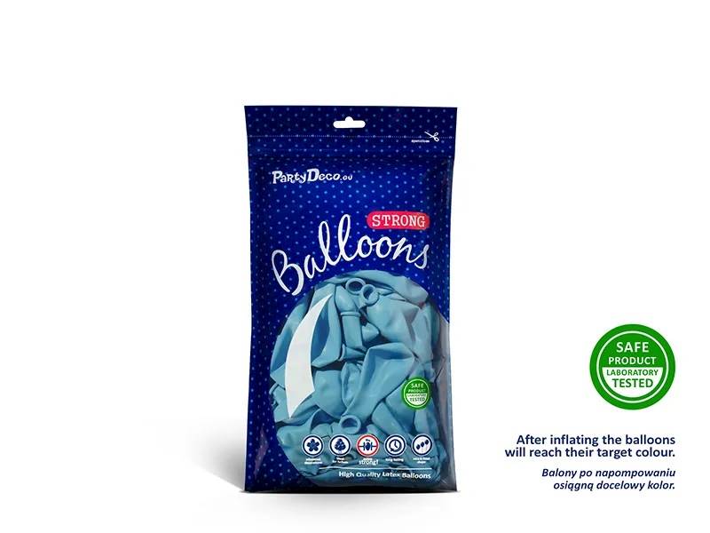 Balony Strong 5" Pastel Baby Blue 100szt Party Deco 12cm