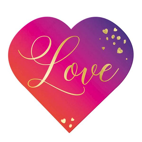 Serwetki serce Love 132289 10szt 33x33cm
