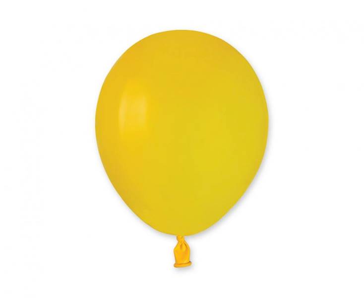 Balony Gemar 5" A50 002 pastelowe żółte 13cm 100szt