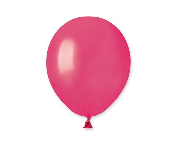 Balony Gemar 5" AM50 064 metalizowane perłowe fuksja 13cm 100szt