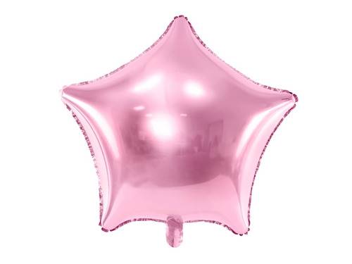 BALON FOLIOWY GWIAZDKA JASNO RÓŻOWA 48CM FB3M-081J 