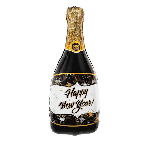 BALON FOLIOWY Szampan Happy New Year 49x100 460520