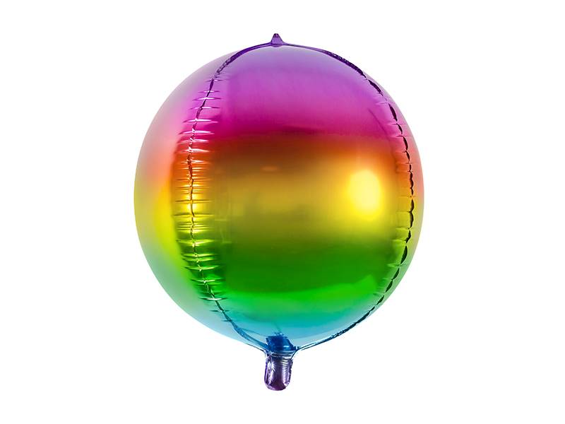 Balon foliowy kula tęczowa 40CM 