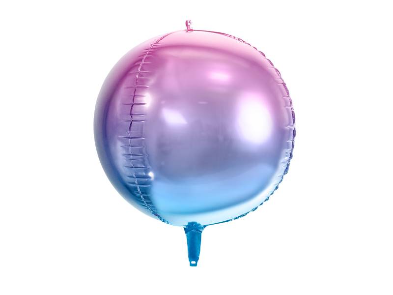 BALON FOLIOWY KULA FIOLETOWO-NIEBIESKA 35CM 