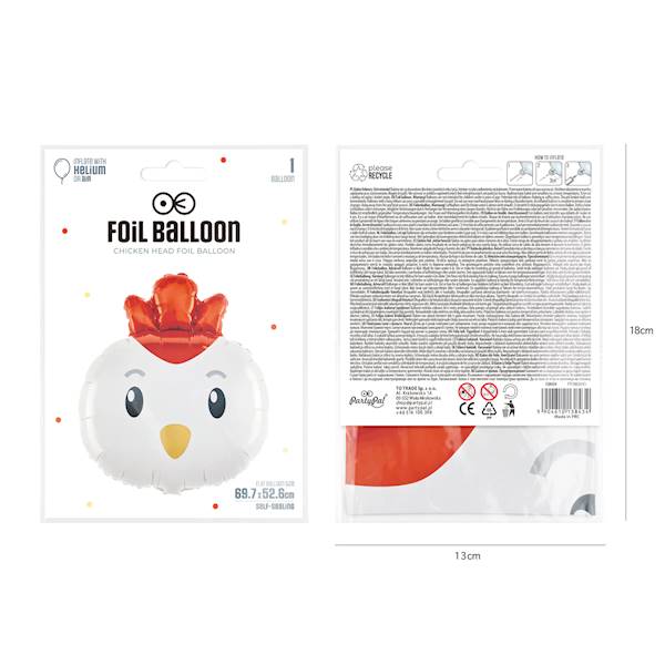 Balon foliowy kura 69x52 138434