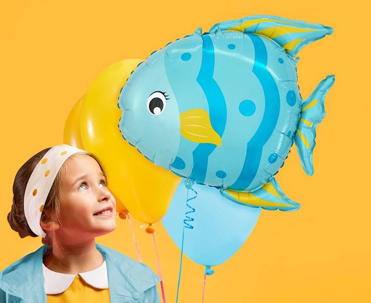 Balon foliowy rybka 47x44cm 