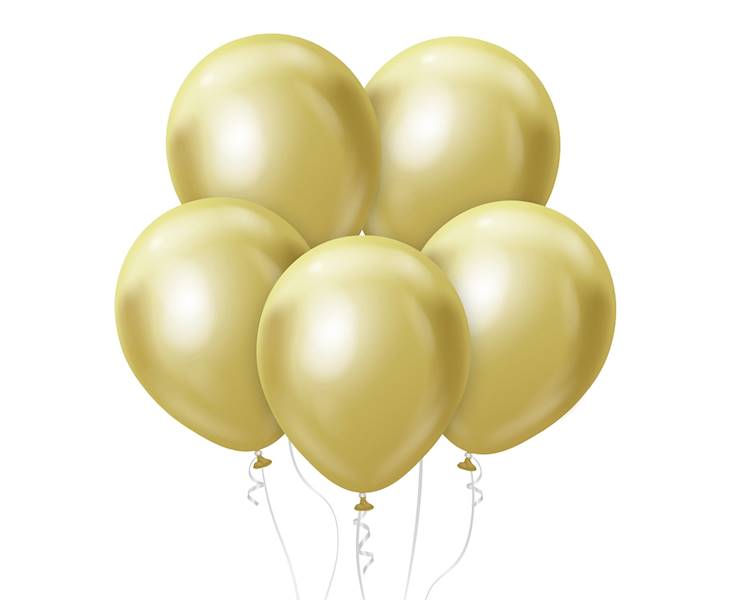 Balony Beauty&Charm 18" Platynowe złote 46cm 5szt