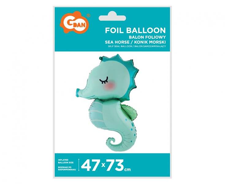 Balon foliowy konik morski 47x73