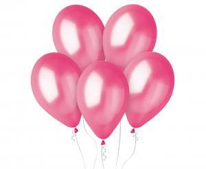 Balony Gemar 12" GM110 064 metalizowane fuksja 30cm 100szt