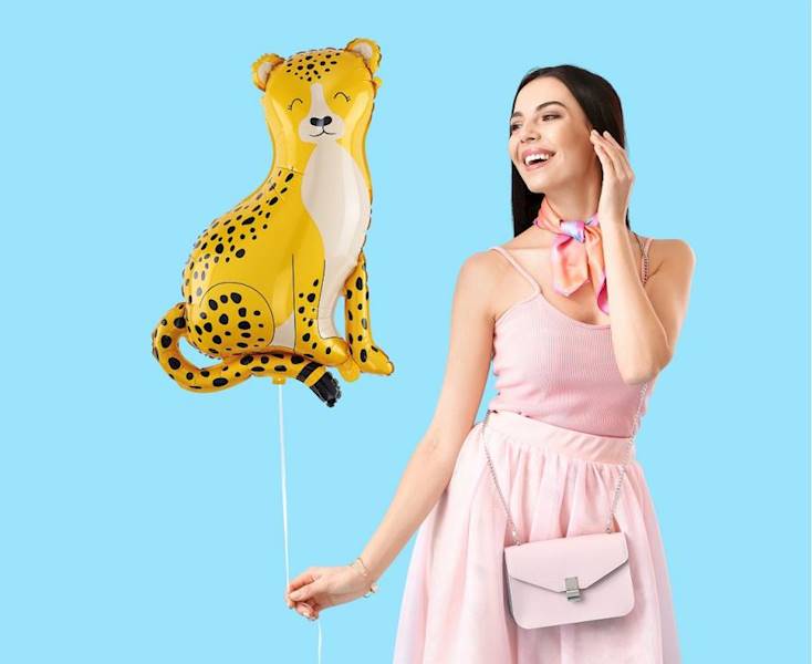 Balon foliowy gepard 49x72cm lampart