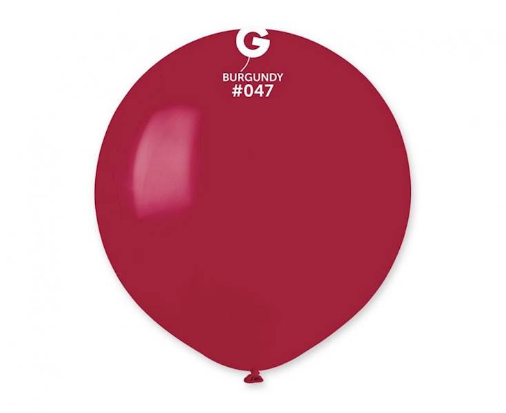 Balony Gemar 19" G19 047 pastelowe bordowe 48cm 25szt
