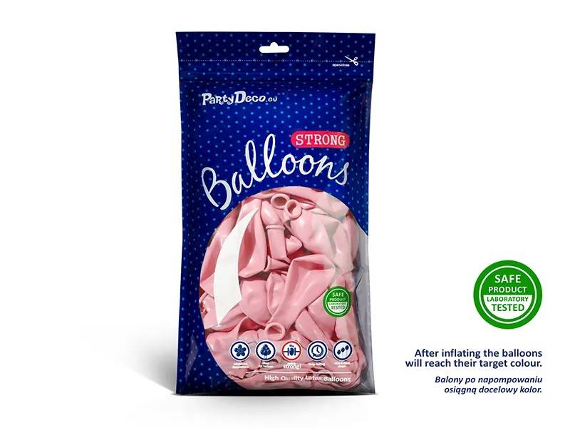 Balony Strong 5" Pastel Pale Pink 100szt Party Deco 12cm