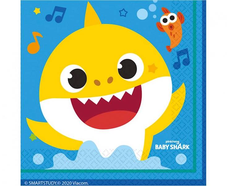 Serwetki Baby Shark 33x33cm 