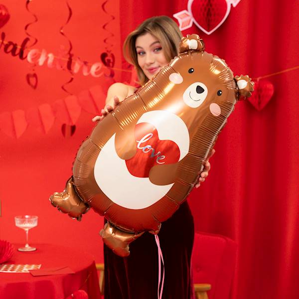 Balon foliowy Miś z sercem Love 148426