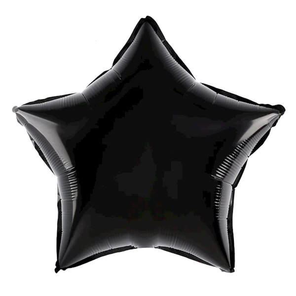 Balon foliowy gwiazdka czarna 45cm 460005