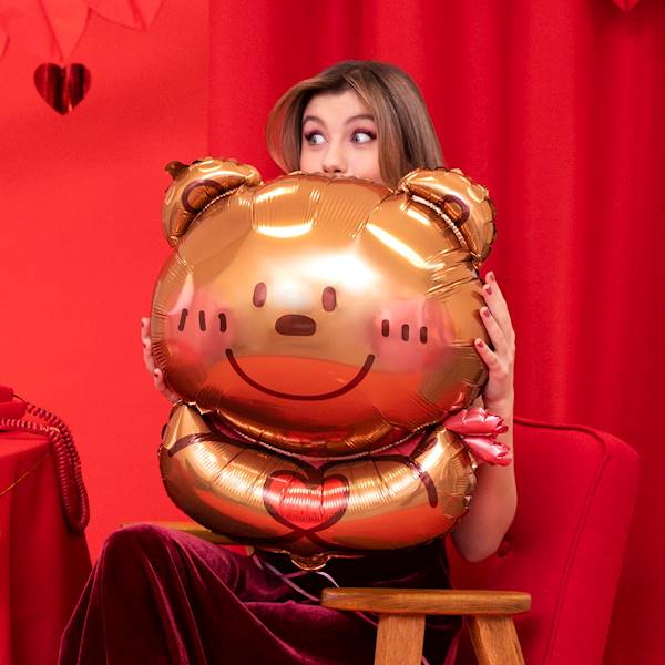Balon foliowy Miś z serduszkiem 148419