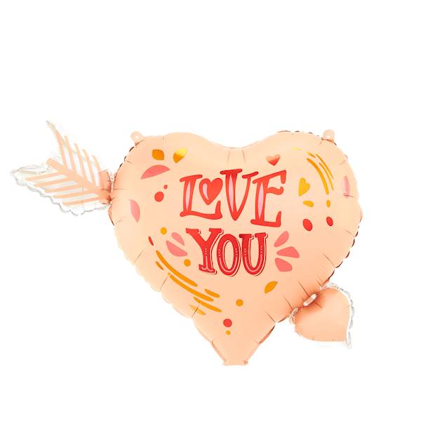 Balon foliowy serce ze strzałą Love You 69x54cm 148471