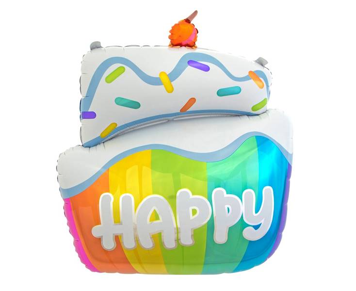 BALON FOLIOWY TORT HAPPY 60CM 60HS09 