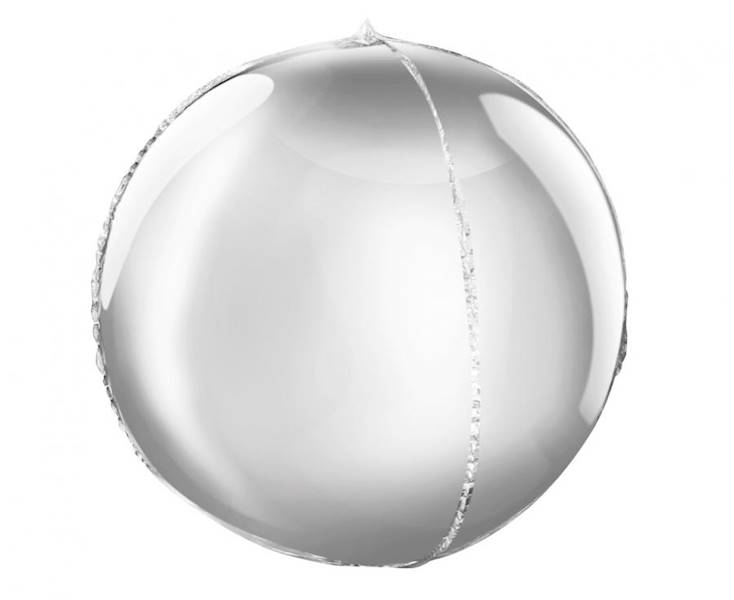 Balon foliowy kula srebrna 40cm Godan 