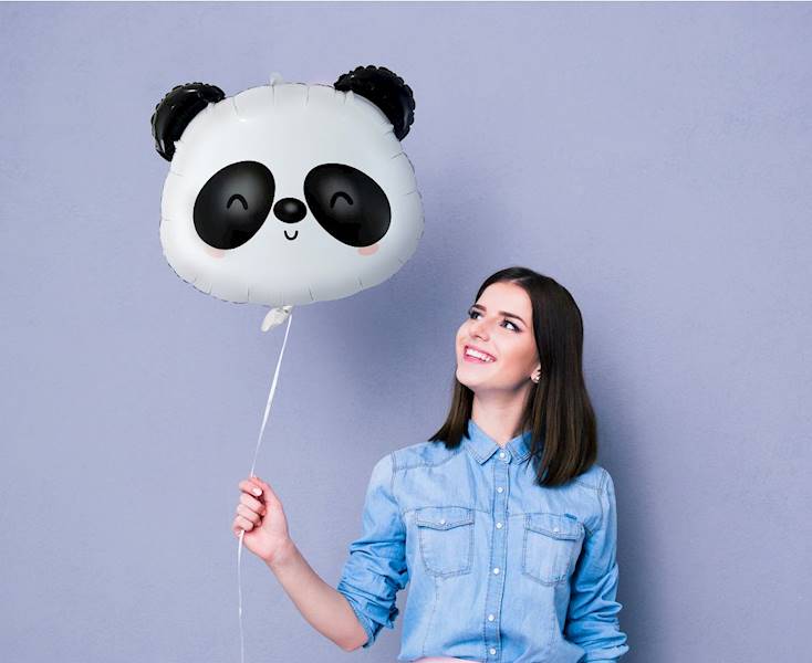 Balon foliowy Panda głowa 43x37cm 