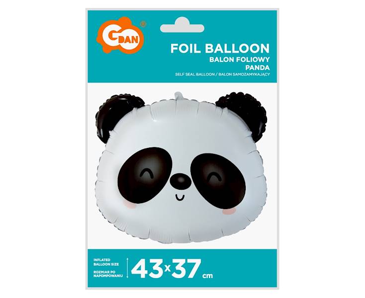 Balon foliowy Panda głowa 43x37cm 