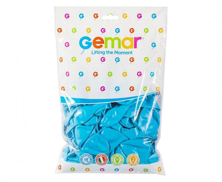 Balony Gemar 10" G90 009 pastelowe błękitne 26cm 100szt