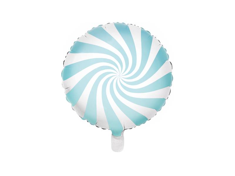 Balon foliowy okrągły cukierek niebieski 35 cm FB20P-001J