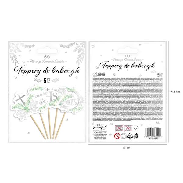 Toppery na tort pikery Pierwsza komunia Święta 132005 