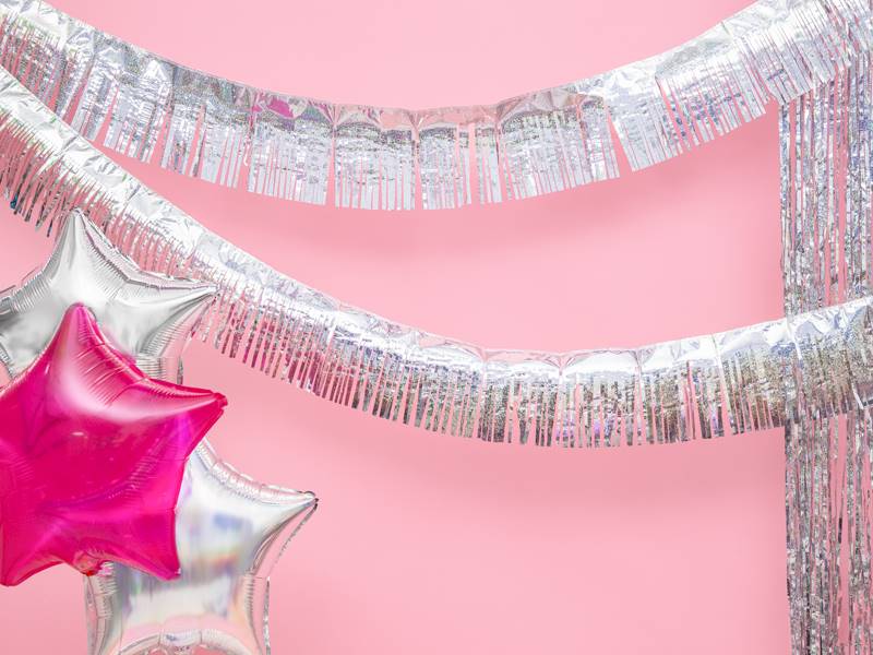 BALON FOLIOWY GWIAZDKA RÓŻOWA NEONOWA TRANSPARENTNA 48CM FB3N-081 