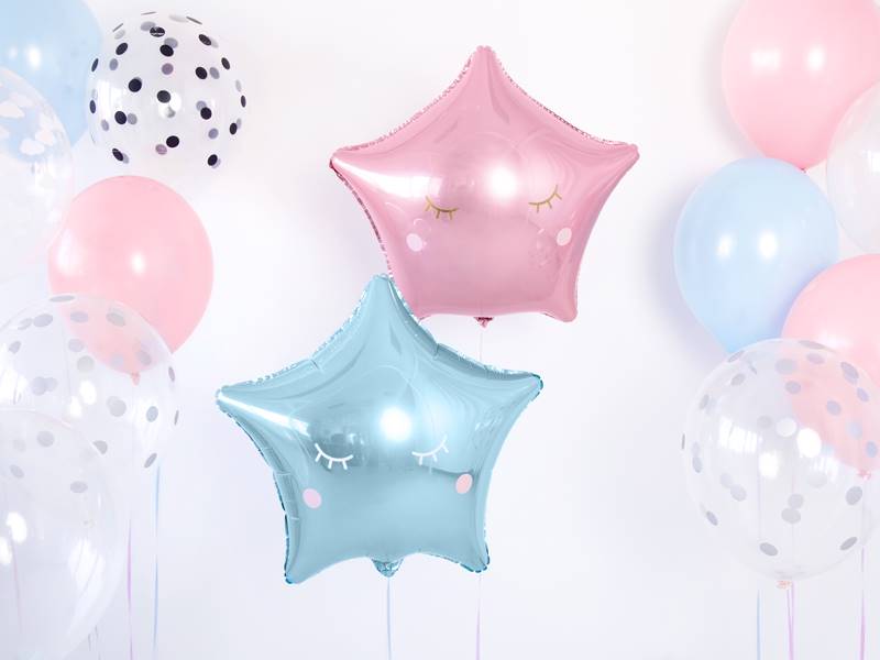 BALON FOLIOWY GWIAZDKA BŁĘKITNA 48CM FB3M-011 PARTY DECO 