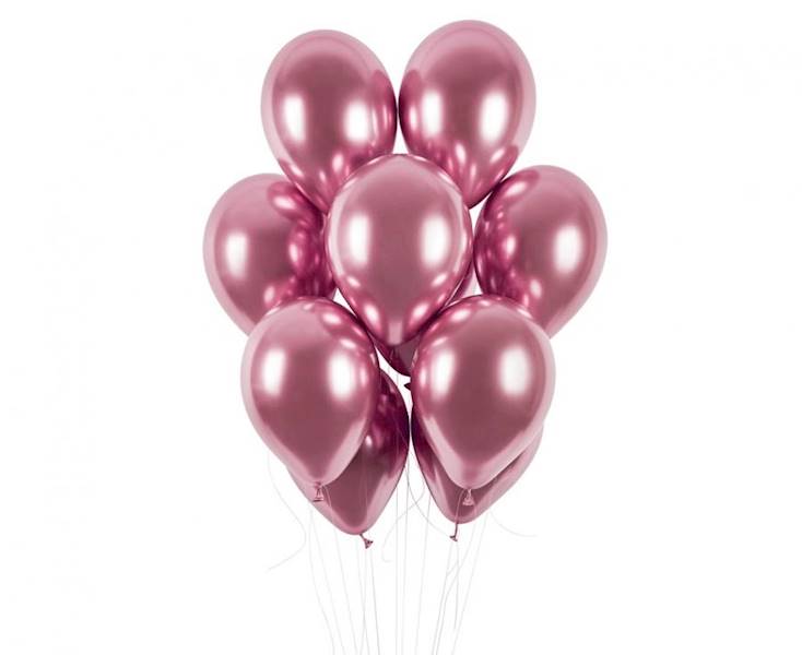 Balony Gemar GB120 13" Shiny różowe glossy platynowe 33cm 50szt 091
