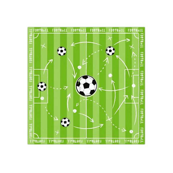 Serwetki Piłka Nożna Football boisko 10szt 129968