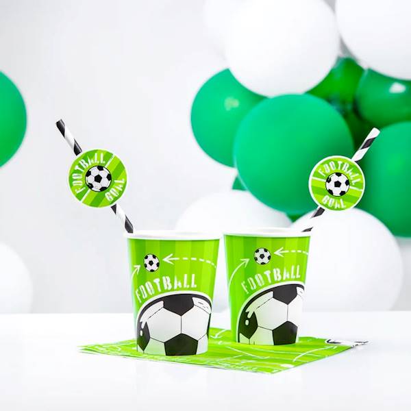 Kubeczki Football Party Piłka Nożna zielone 6szt 220ml 129906
