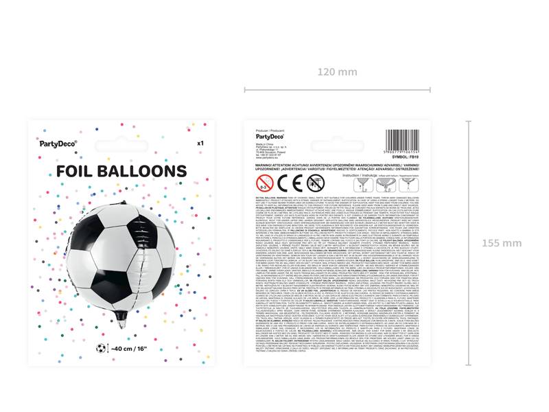 Balon foliowy piłka nożna 40 cm FB19 