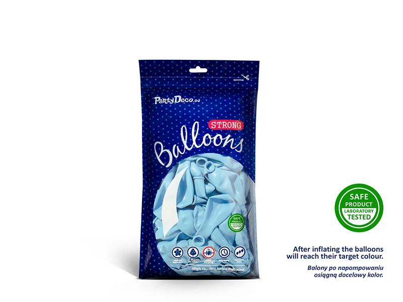 Balony Strong 12cm Pastel light Blue 100szt 