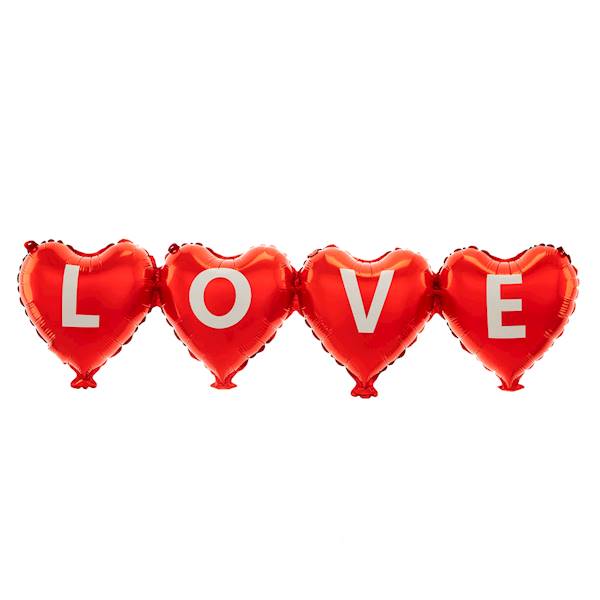 Balon foliowy girlanda serca love 101x27cm 148488