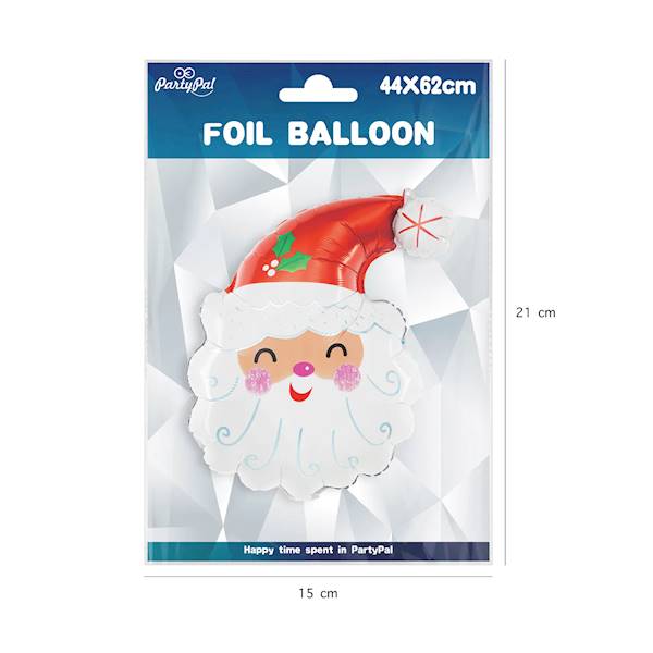 BALON FOLIOWY Mikołaj Głowa 44x62 460701