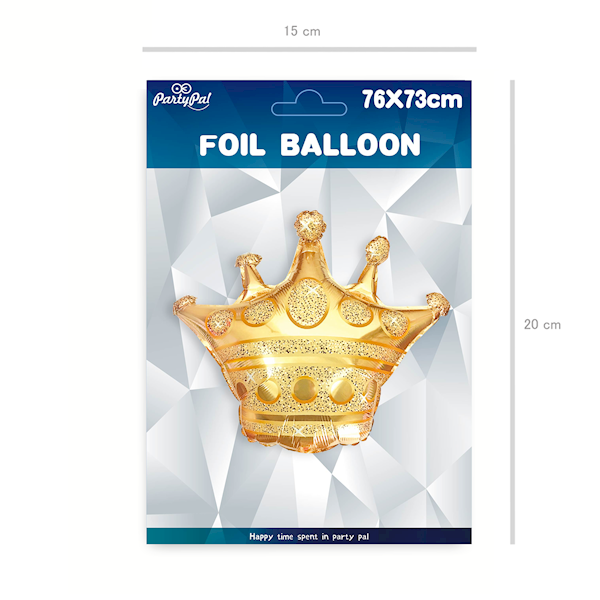 Balon foliowy korona 76x73 cm 460278