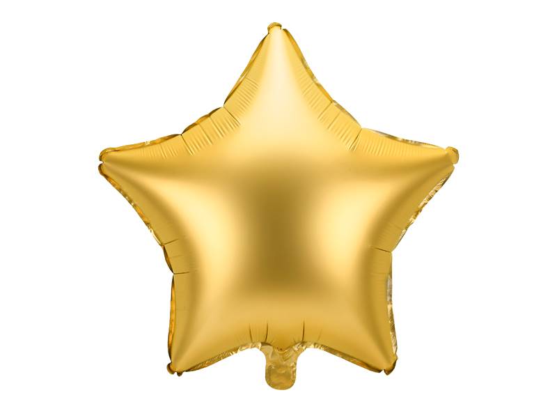 Balon foliowy gwiazdka złota satynowa FB3S-019 