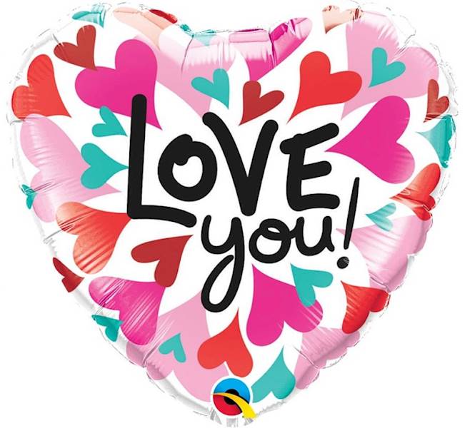 Balon foliowy serce Love You 46cm 