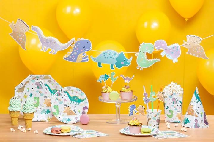 Czapeczki urodzinowe Dinozaury 6szt 511841
