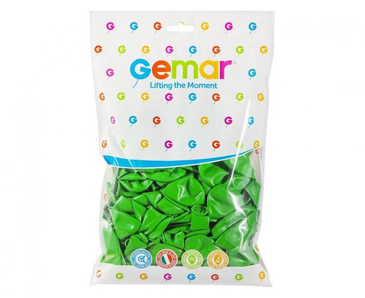 Balony Gemar 12" G110 012 pastelowe zielone 30cm 100szt