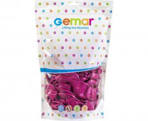Balony Gemar 13" G120 007 pastelowe fuksja 33cm 50szt