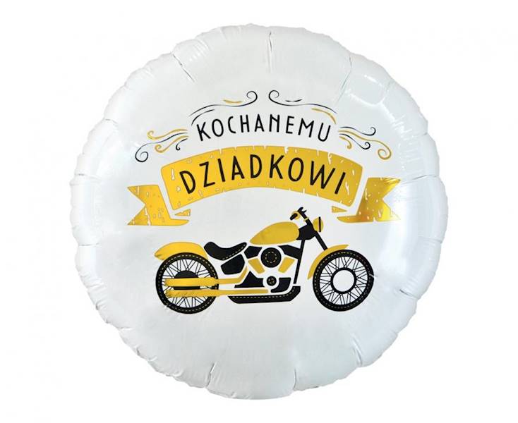 Balon foliowy okrągły Kochanemu Dziadkowi 18" 46cm 