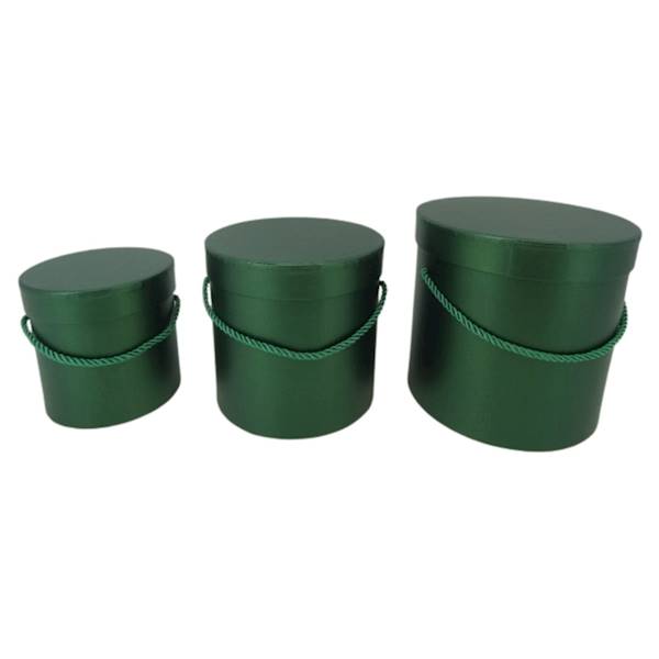 Pudełko flowerbox butelkowa zieleń 3w1 W5070/3 Dark Green