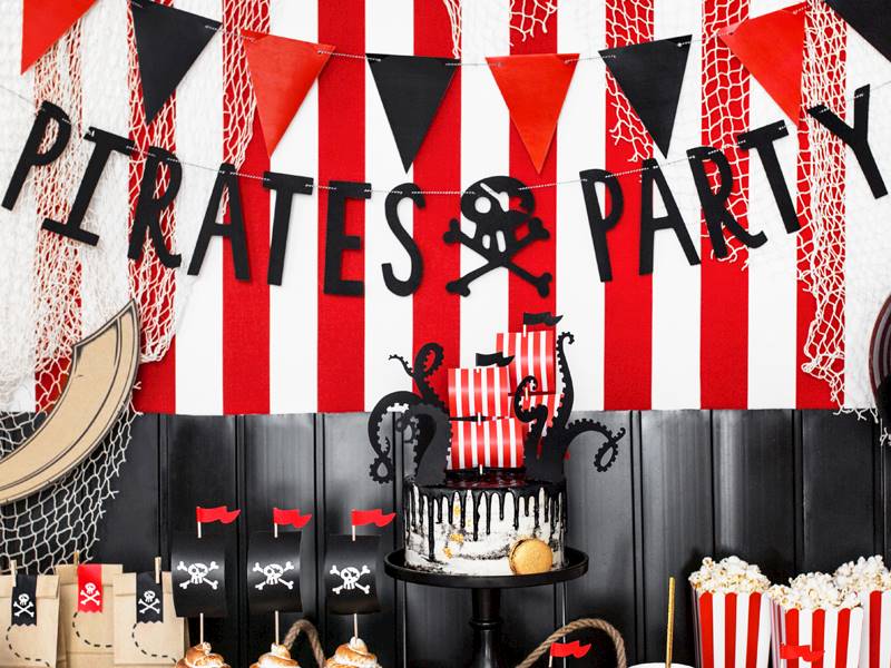 Baner Piraci Pirates Party party deco